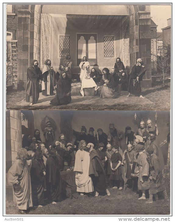 19157g LA PASSION - Marcinelle? - Série 9 Cartes Photo - Jésus