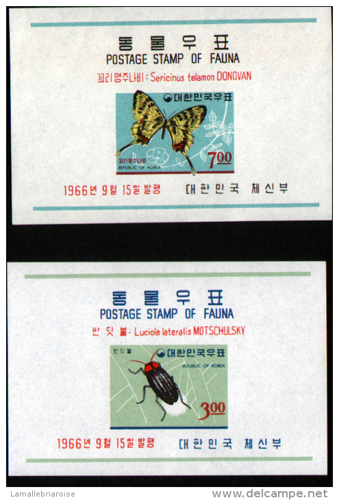 COREE DU SUD - BF N° 113 à 115 - INSECTES - Corée Du Sud