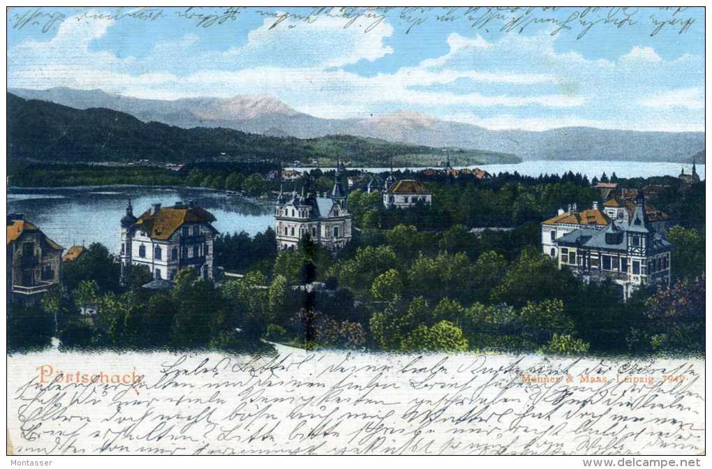 PORTSCHACH. Panorama. Worthersee. Posted For TRIEST 1905. - Pörtschach