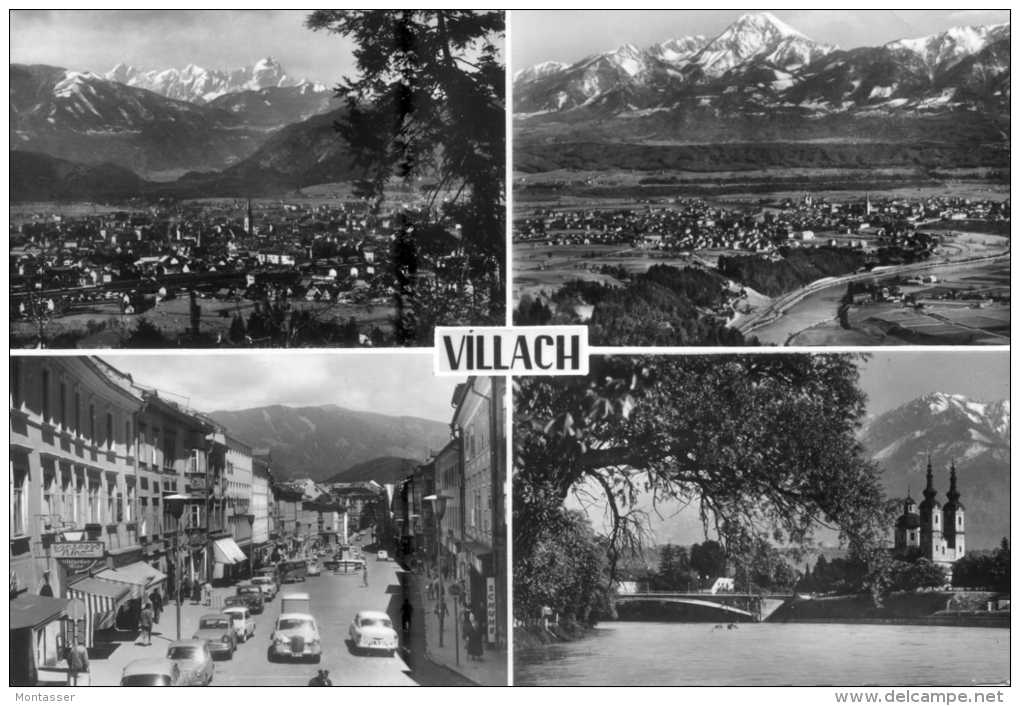 VILLACH. Vedute. Posted For SALERNO 1963. - Villach