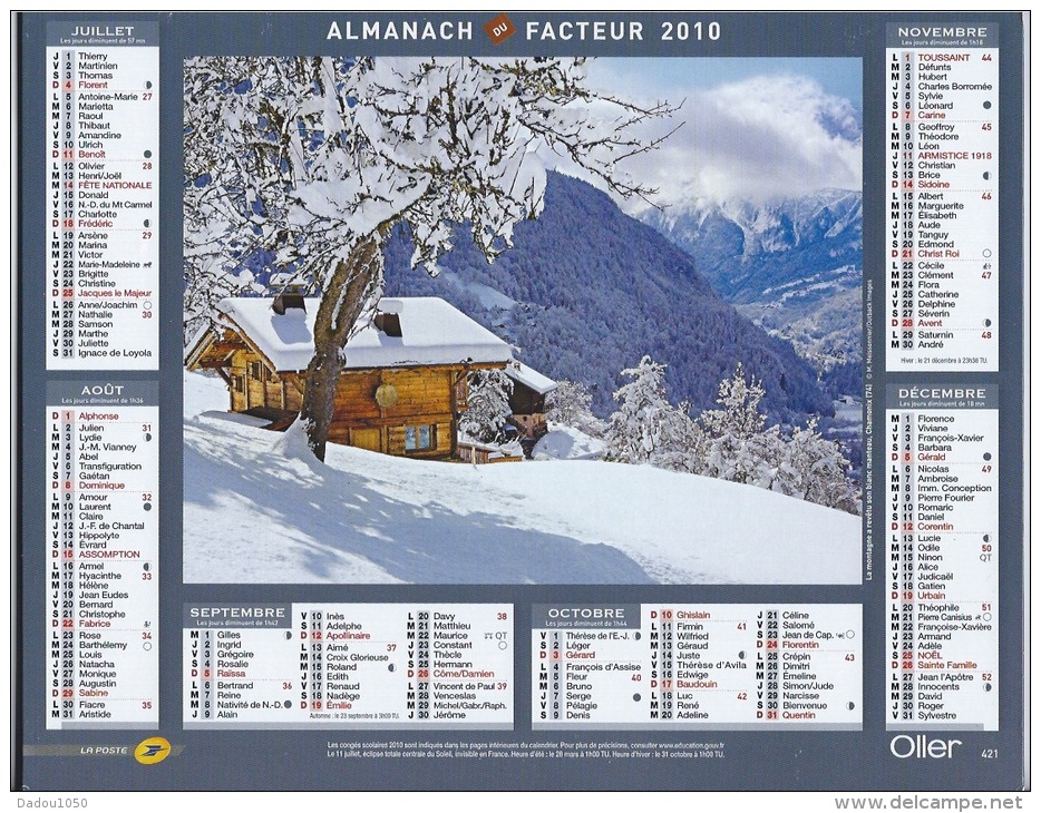 Almanach Du Facteur 2010  MONTAGNE - Grand Format : 2001-...