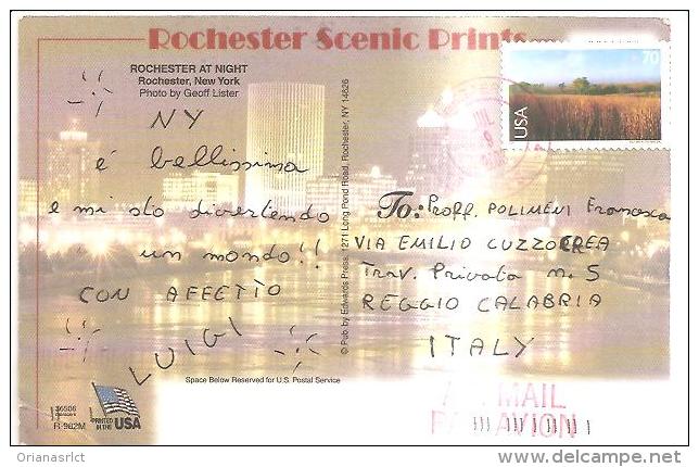 67810) Cartolina Di Rochester - At Night - Viaggiata - Rochester