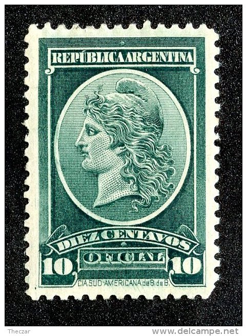 3502x)  Argentina 1901 - Sc# O-34 ~ M* - Neufs