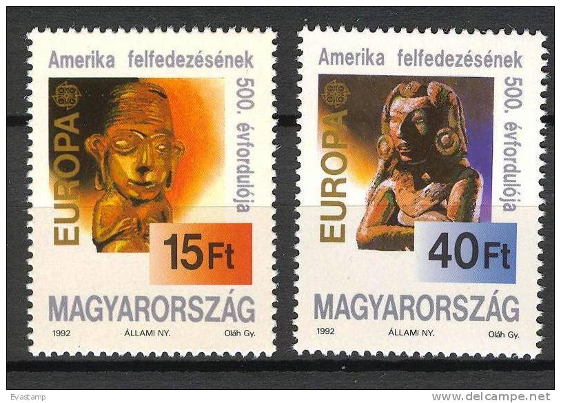HUNGARY - 1992. Europa, Discovery Of America/500th Anniversary MNH! Mi4195-4196 - Unused Stamps