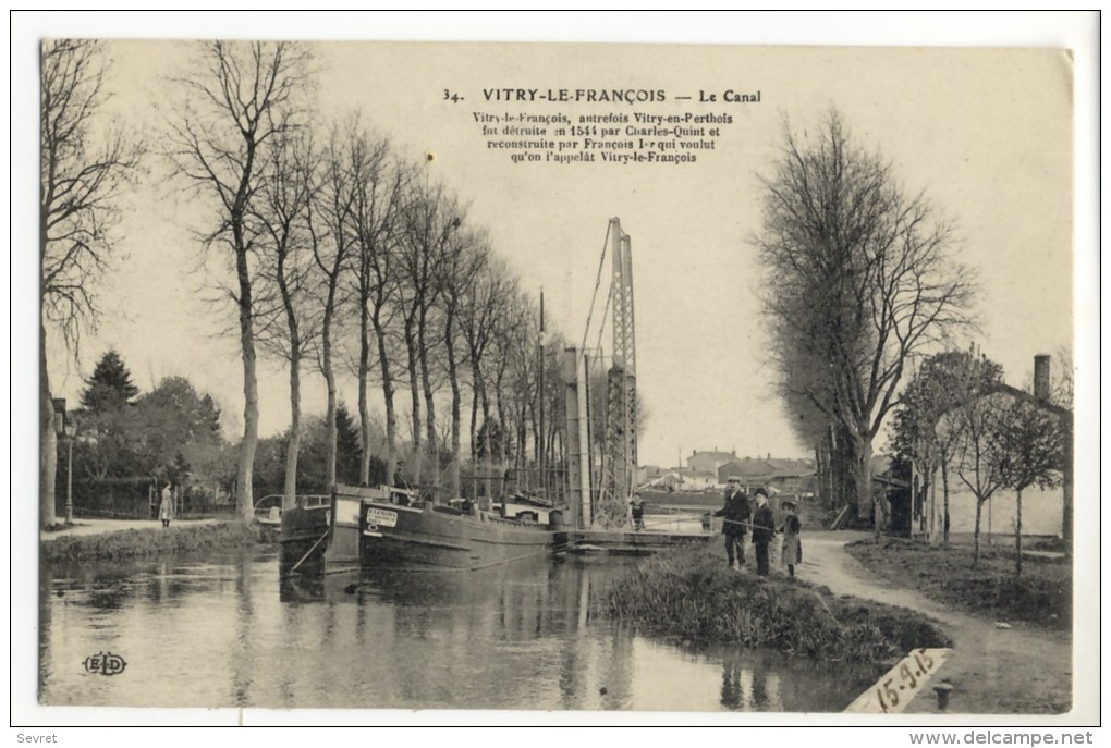 VITRY LE FRANCOIS  - Le Canal. - Vitry-le-François