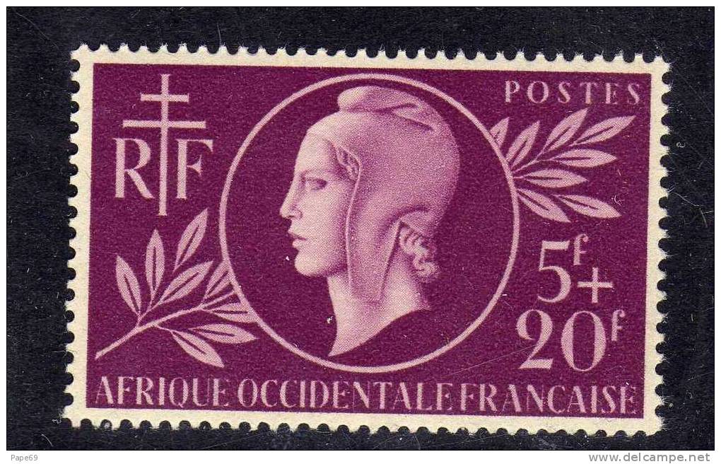A. O. F. N° 1 X Entraide Française Trace De Charnière Sinon TB - Unused Stamps
