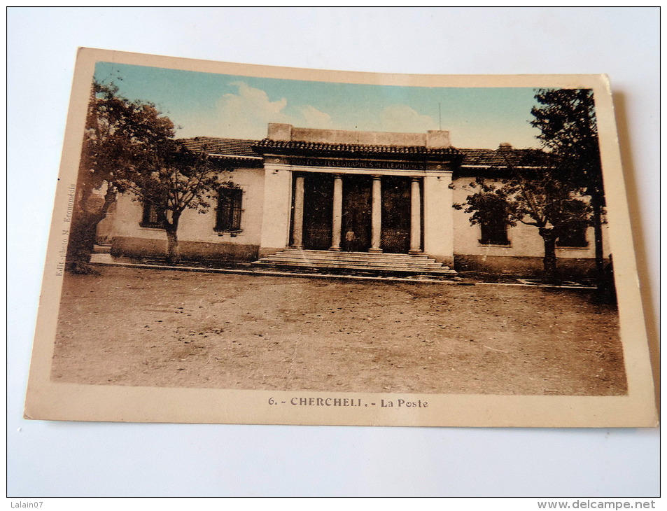 Carte Postale Ancienne : CHERCHELL : La Poste - Autres & Non Classés