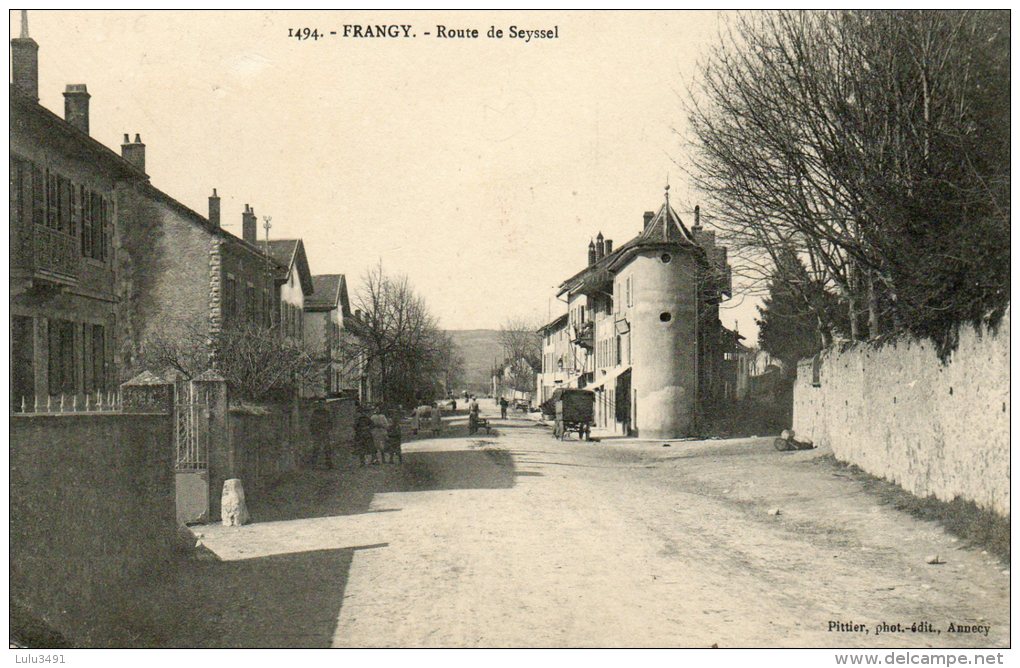 CPA - FRANGY (74) - Entrée à Frangy Par La Route De Seyssel - Frangy