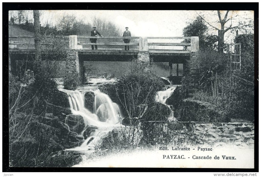 Cpa Du  24  Payzac  Cascade De Vaux  ...  Nontron  MABT34 - Nontron