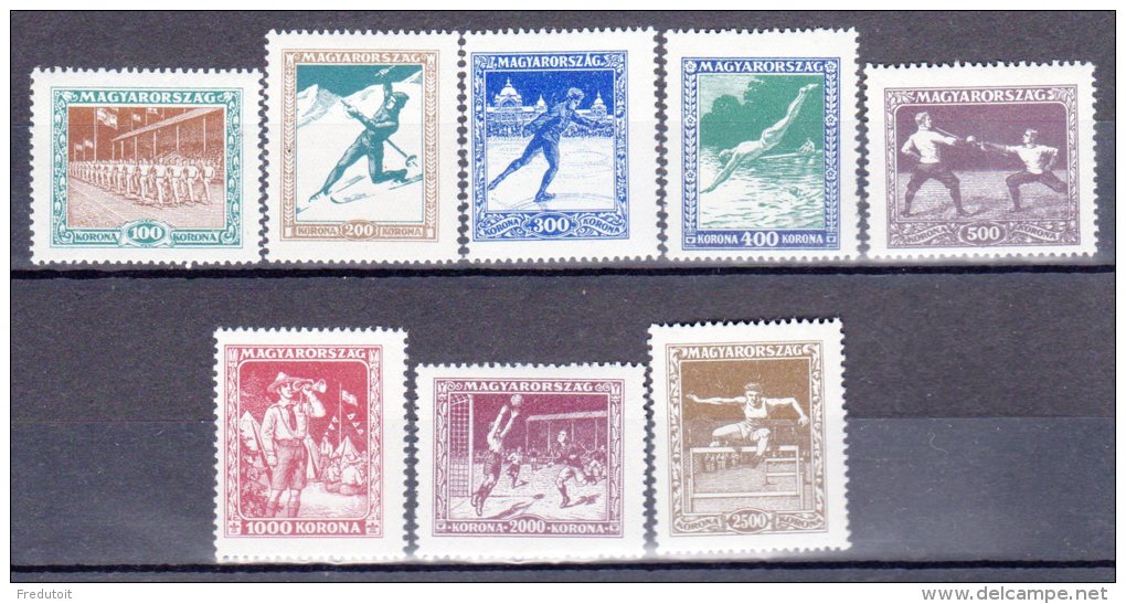 HONGRIE - N° 371/378  *  (1925) - Unused Stamps