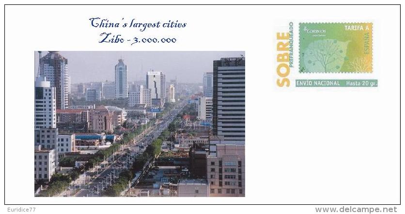 Spain 2013 - China's Largest Cities - Zibo Special Cover - Geographie