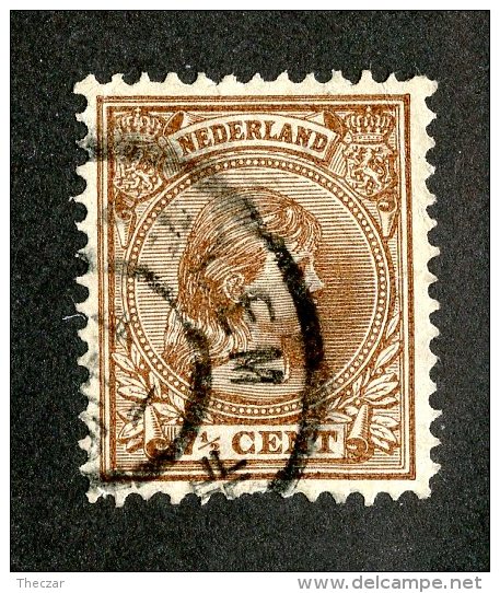 3614x)  Netherlands 1891 - Sc# 42 ~ Used - Used Stamps