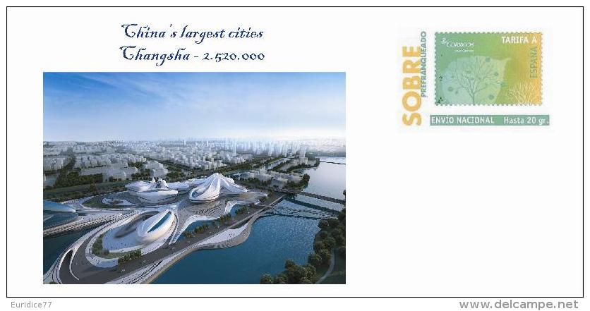 Spain 2013 - China's Largest Cities -  Changsha Special Cover - Geographie