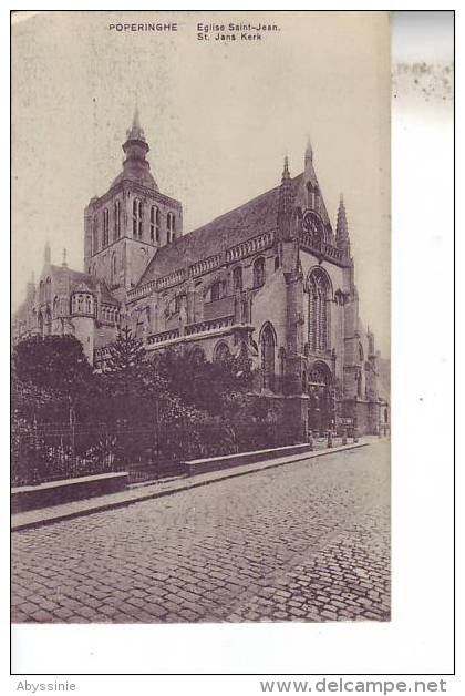 D10 - BELGIQUE - POPERINGHE - L´église St Jean - Pas D´éditeur - Poperinge