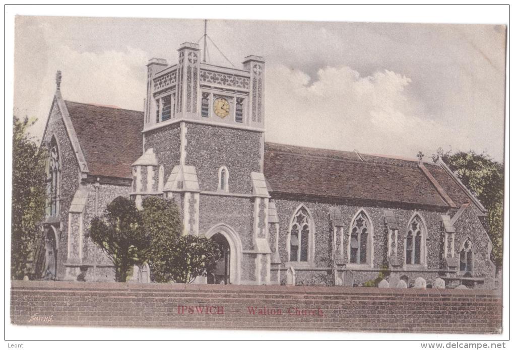 England - Suffolk - Ipswich - Walton Church - Suitall Series - Not Used - Cca 1906 - Ipswich