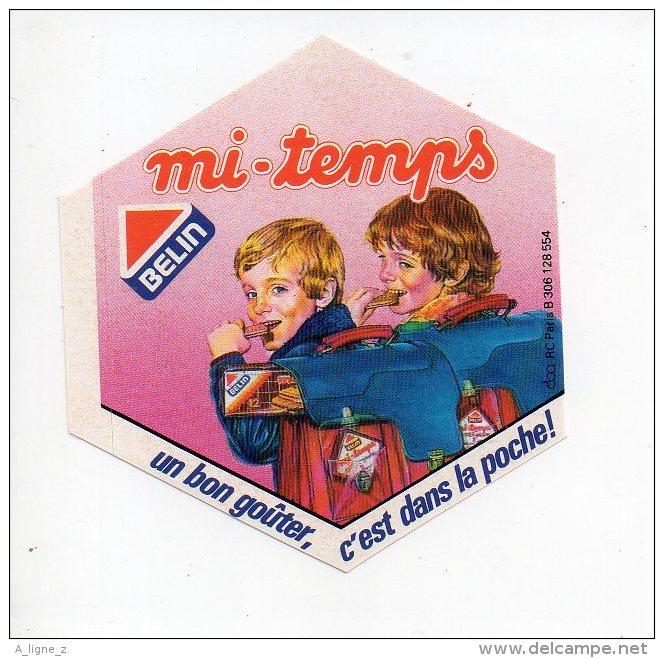 REF 5  : Autocollant Sticker 1970/1980 Belin Mi Temps - Autocollants