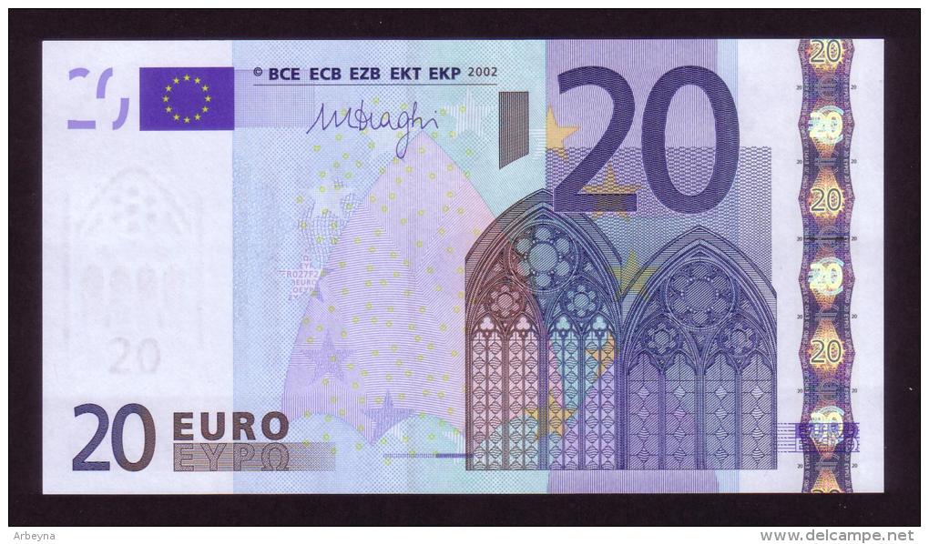 DRAGHI SLOVENIA 20H &#9830; R027 &#9830; UNC. Draghi Signature - 20 Euro