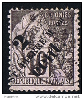 Alphée Dubois 10 Cent Surcharge  &laquo;St Pierre  M-on  2 Cent&raquo;   Yv 38 - Used Stamps