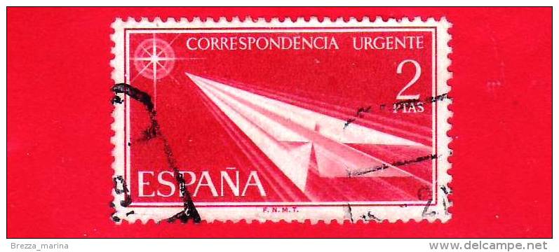 SPAGNA - USATO - 1965 - Espressi - Paper Arrow - Correspondencia Urgente - 2 - Special Delivery