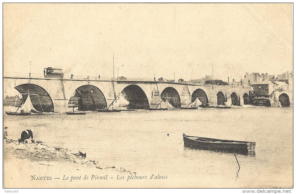 NANTES -   Le Pont  Pirmil Les Pecheur   D Aloses( Precurseur)  158 - Nantes