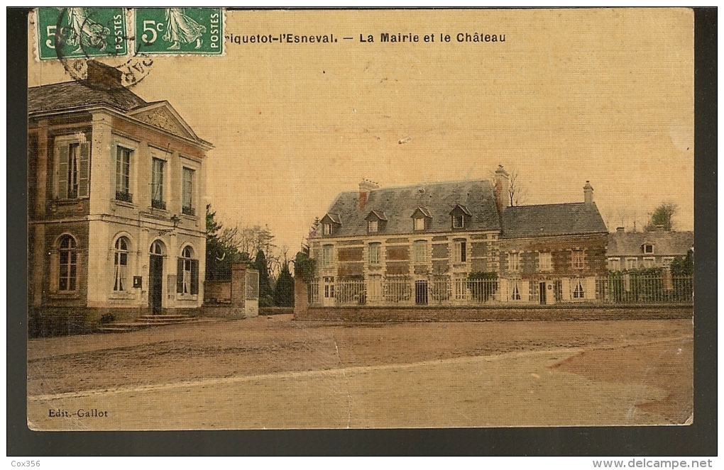 CPA 76 CRIQUETOT-l'ESNEVAL La Mairie Et Le Château - Criquetot L'Esneval