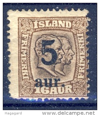 ##C2442. Iceland 1921. Michel 105. MH(*) - Ongebruikt