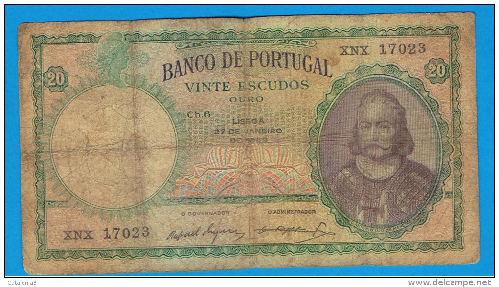 PORTUGAL -  20 Escudos 1959 Muy Circulado  P-153 - Portugal