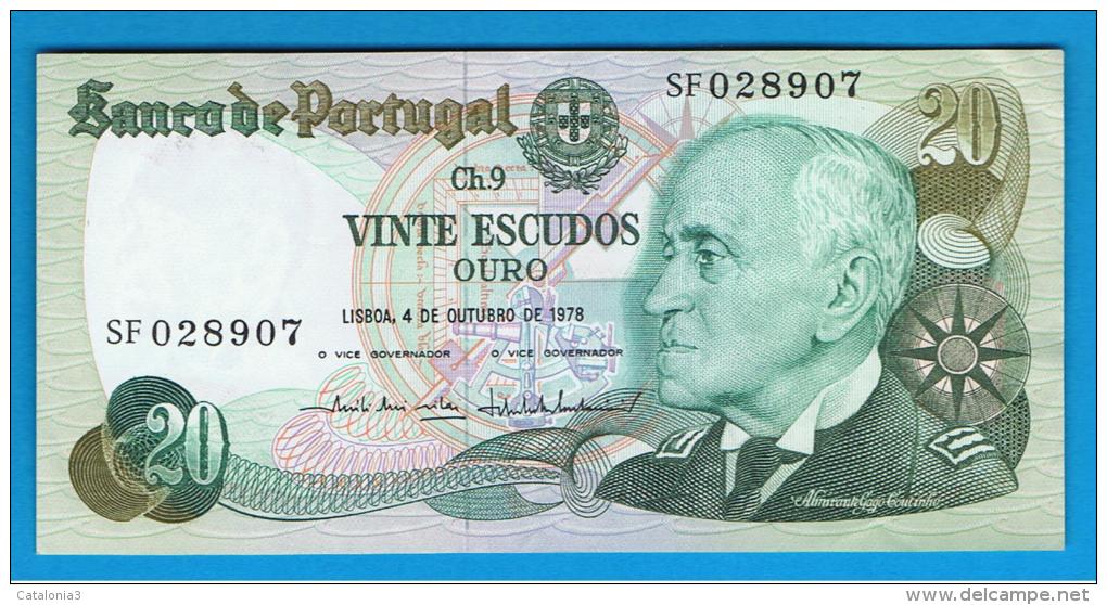 PORTUGAL -  20 Escudos 1978 SC    P-176 - Portugal