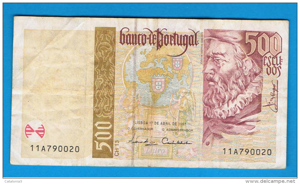 PORTUGAL -  500 Escudos 1997  Circulado  P-187 - Portugal