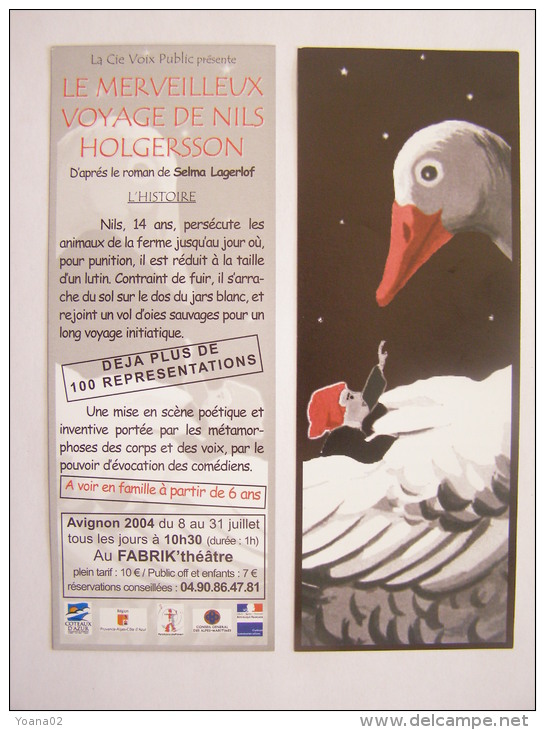 Flyer - Marque Page - Festival Avignon  2004 - Autres & Non Classés