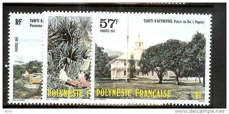 POLYNESIE  N° 256 à 258**    TAHITI D´autrefois - Unused Stamps
