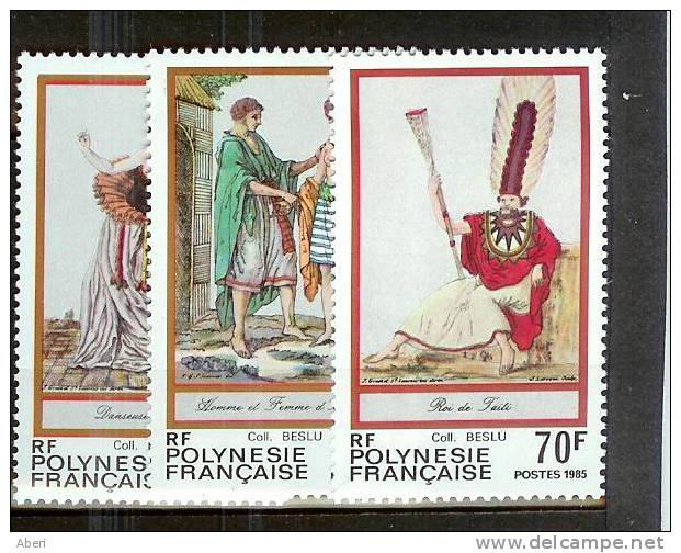 POLYNESIE  N° 238 à 240**    FOLKLORE - Unused Stamps