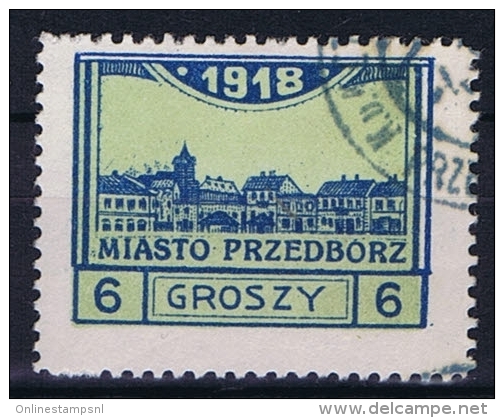 Poland Local Issues 1917 Przedbórz, Mi 5 Type 2, Signed Used Perfo 11,5 - Usati