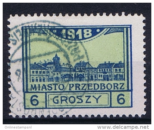 Poland Local Issues 1917 Przedbórz, Mi 5 Type 3, Used ,signed, Perfo 11,5 - Gebraucht