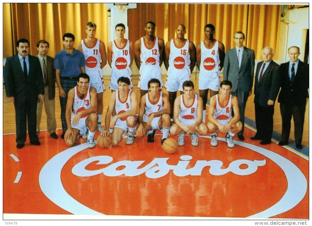 47----VILLENEUVE SUR LOT-AGEN BOE-equipe De Basket Ball---pub  Géant-casino-----voir Scans - Basket-ball