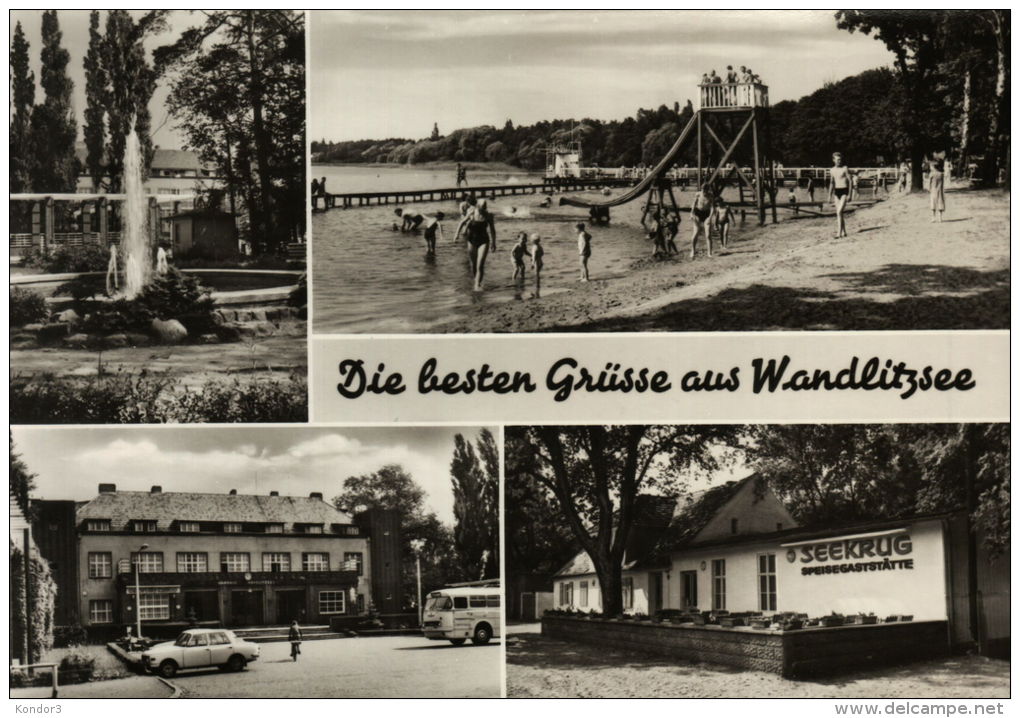 Wandlitzsee. Strand. Gaststaette Seekrug - Wandlitz