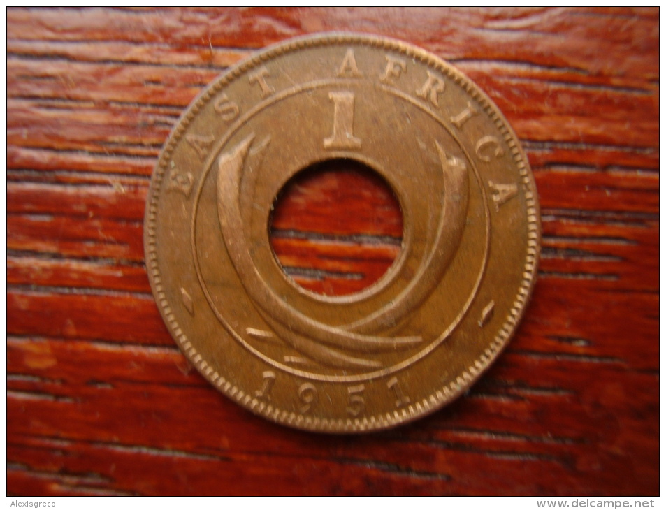 BRITISH EAST AFRICA USED EXCELLENT ONE CENT COIN BRONZE Of 1951 KN. - East Africa & Uganda Protectorates