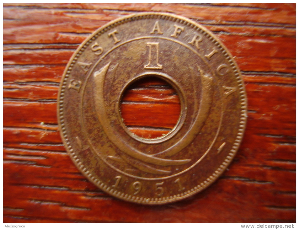BRITISH EAST AFRICA USED EXCELLENT ONE CENT COIN BRONZE Of 1951 KN. - Africa Orientale E Protettorato D'Uganda