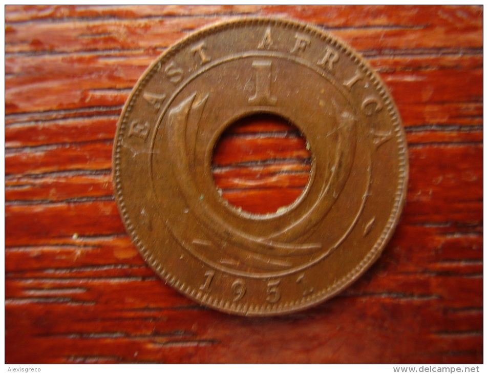 BRITISH EAST AFRICA USED EXCELLENT ONE CENT COIN BRONZE Of 1951 KN. - Ostafrika Und Herrschaft Von Uganda