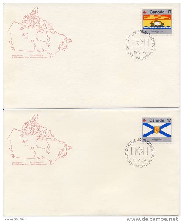 10 FDC's Canada 1979 - 1971-1980