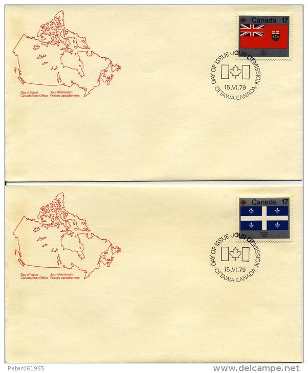 10 FDC's Canada 1979 - 1971-1980