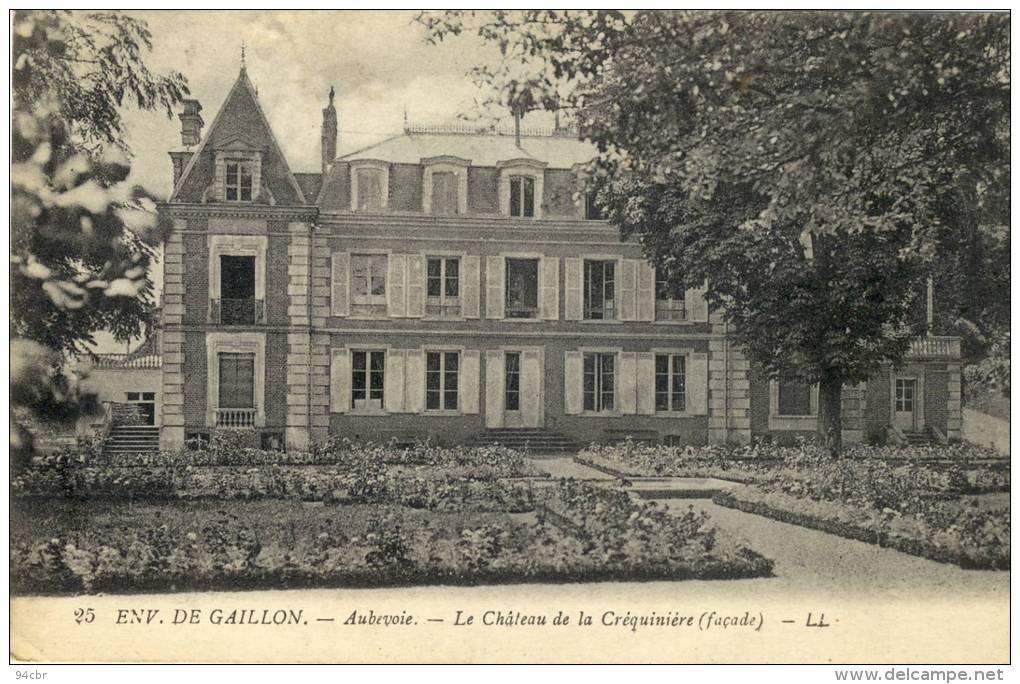 CPA(    27) AUBEVOIE Le Chateau De La Crequiniere Et Le Parc - Aubevoye