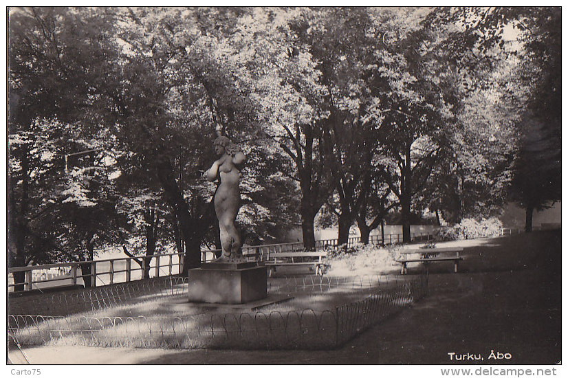 Finlande - Finland -  Abo - Turku - Park - Sculpteur Aaltonen Femme Nue - Finlande