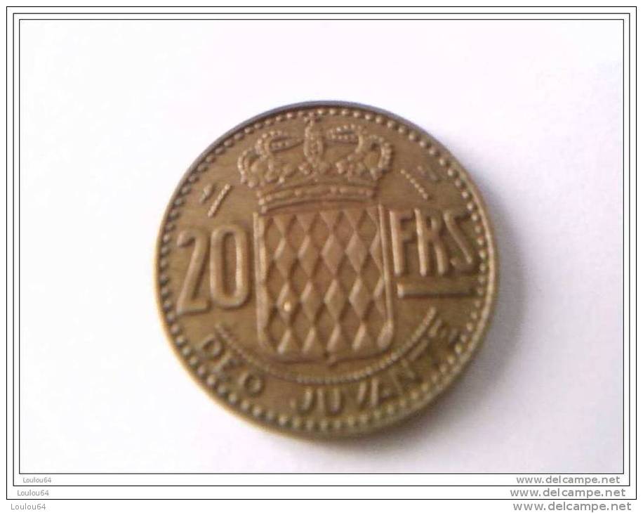 MONACO - 20 Francs 1951 - RAINIER III - - 1949-1956 Oude Frank