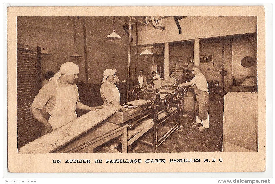 CPA Un Atelier De Pastillage Pastilles M B C 75 Paris Etablissement Goy Pharmacie Ch Fresnais Chablis 89 Yonne - Santé, Hôpitaux