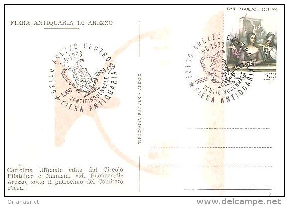 62422)   Arezzo  (Fiera Antiquaria) Con Annullo - 1991-00: Storia Postale