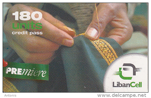 LEBANON - Craft Occupations, Liban Cell Prepaid Card 180 Units, Exp.date 20/10/06, Used - Libanon