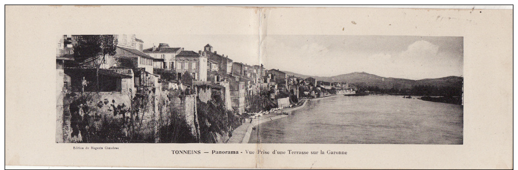 TONNEINS -  Panorama -carte Panoramique 2 Volets - Tonneins