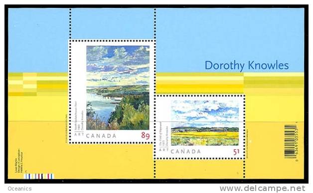 Canada (Scott No.2148 Peinture De / Dorothy Knowles / Paintings) (**) BF / SS - Blocks & Sheetlets