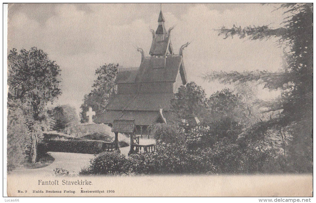 C1900 FANTOFT STAVEKIRCHE - Norvège